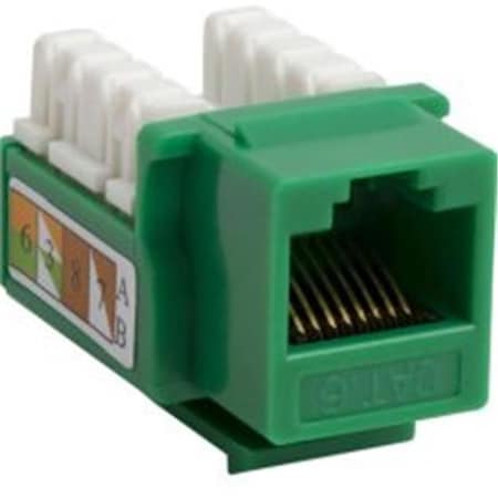 Cmple Cmple 208-N Cat6 RJ45 Punch Down Keystone Jack - Green 208-N